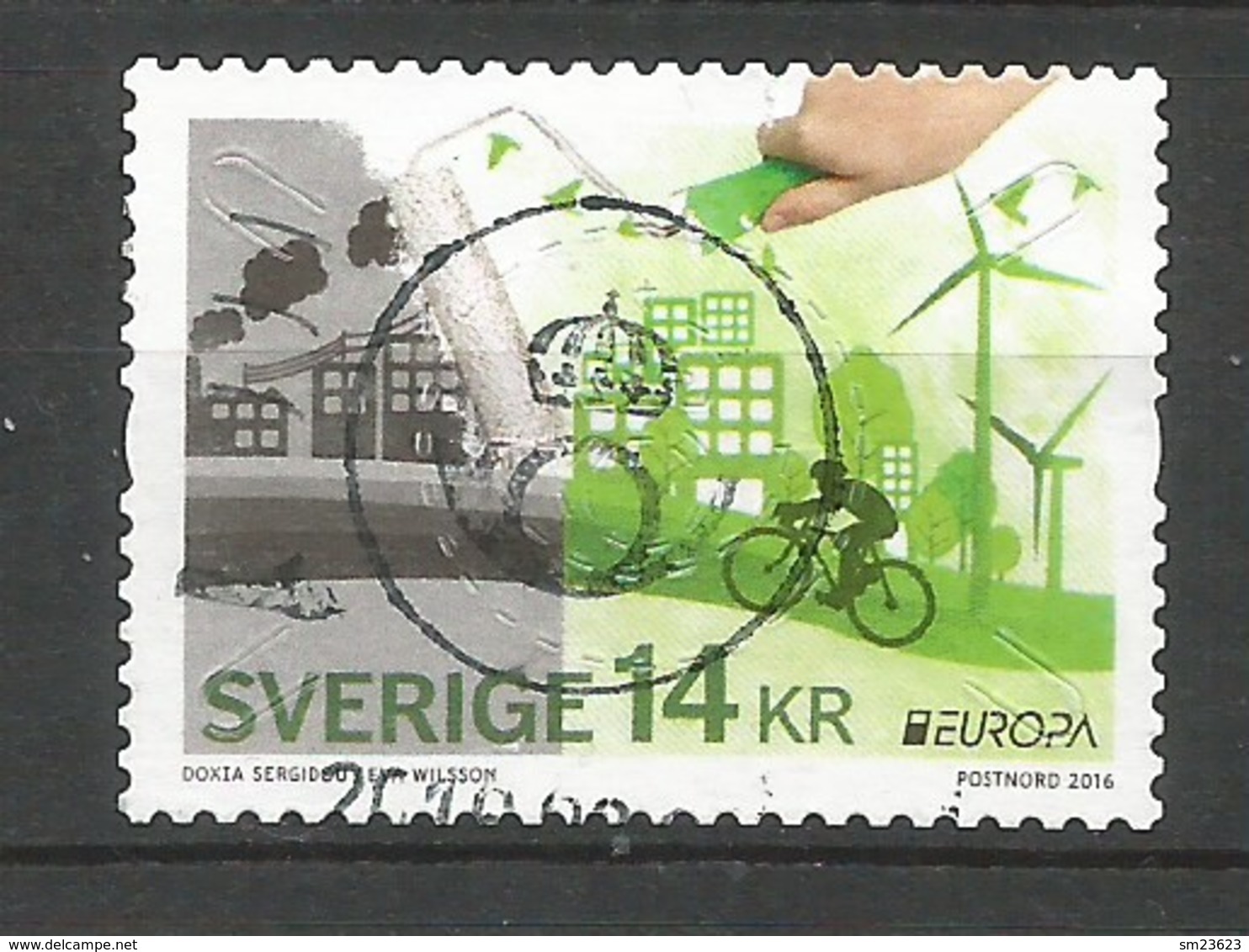 Schweden / Sverige  2016  Mi.Nr. 3093 , EUROPA CEPT - Think Green - Gestempelt / Used / (o) - 2016