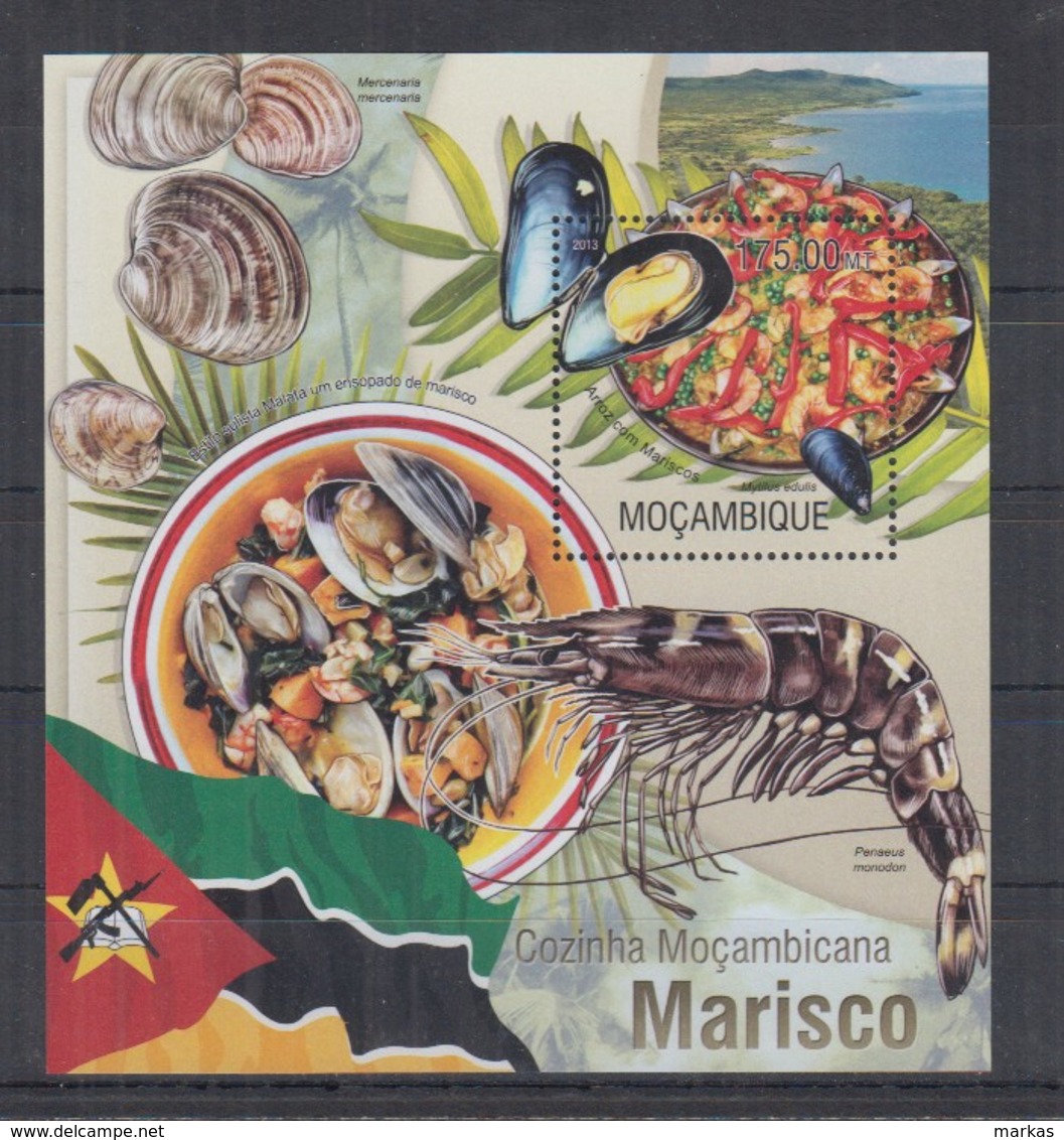 M212. Mozambique - MNH - 2013 - Nature - Seafood - Bl - Autres & Non Classés