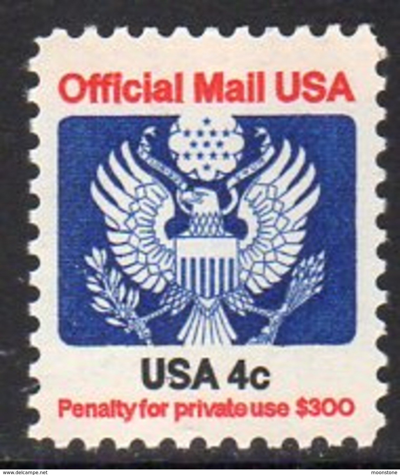 USA 1983-5 OFFICIAL Mail 4c Value, MNH (SG O2009) - Unused Stamps