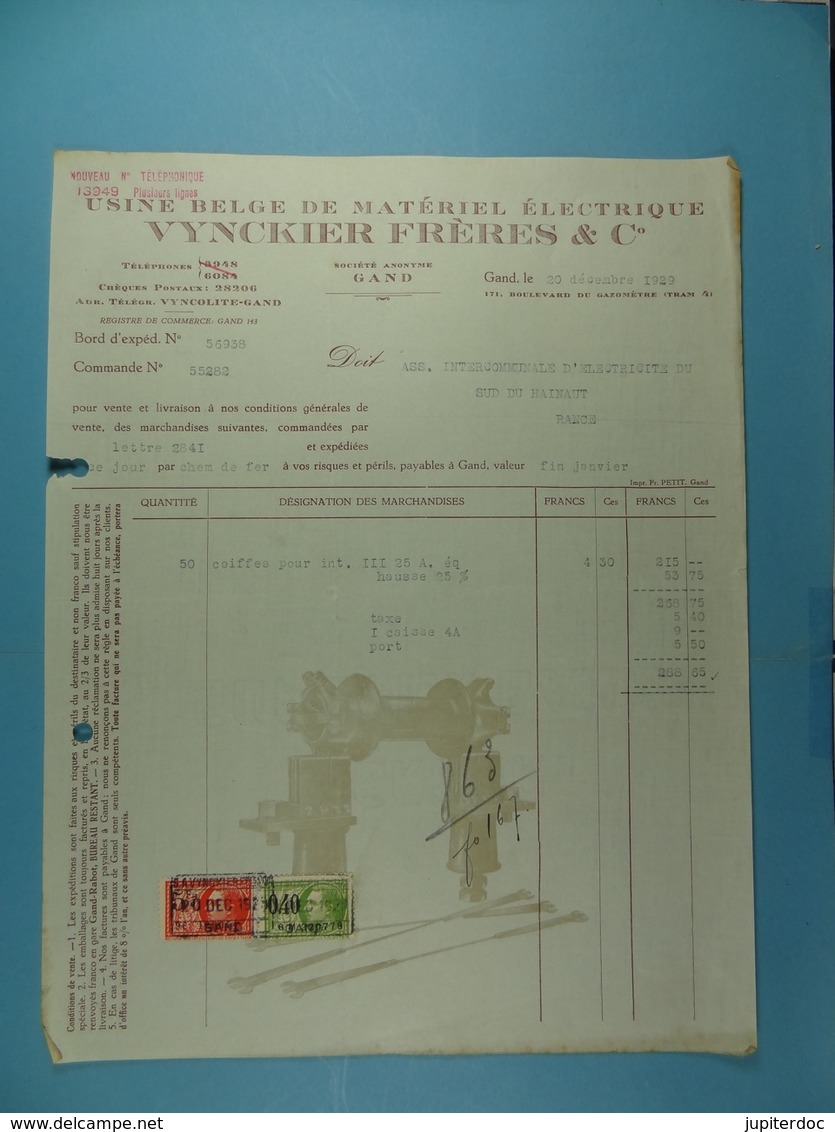 Usine Belge De Matériel électrique Vynckier Frères & Cie Gand /4/ - Électricité & Gaz