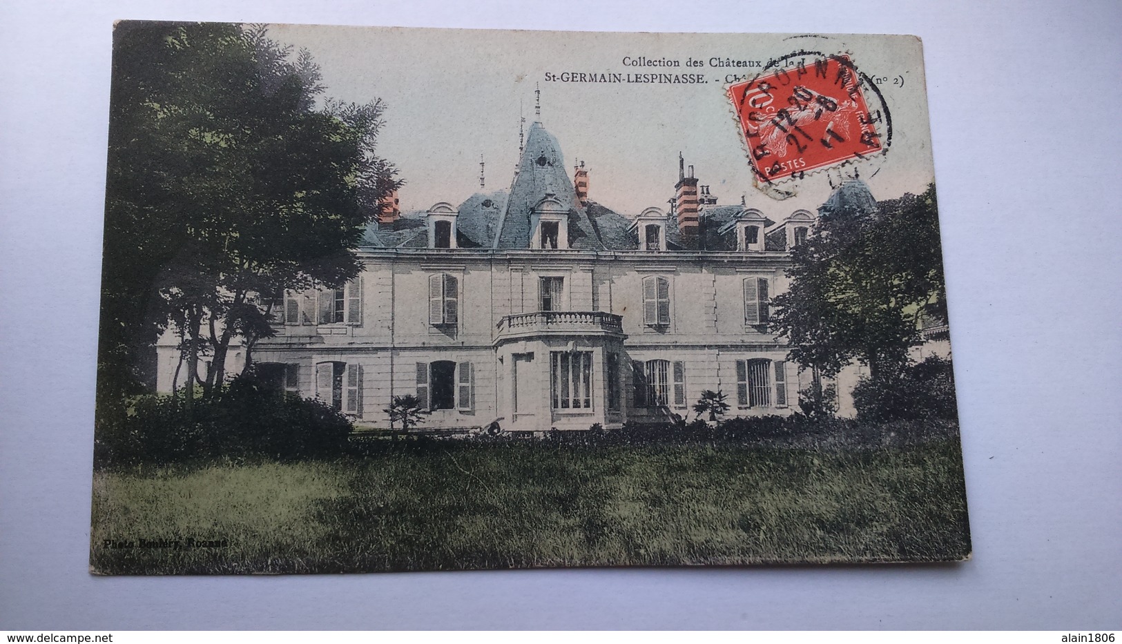 Carte Postale (P7 ) Ancienne De Saint Germain Lespinasse , Chateau - Autres & Non Classés