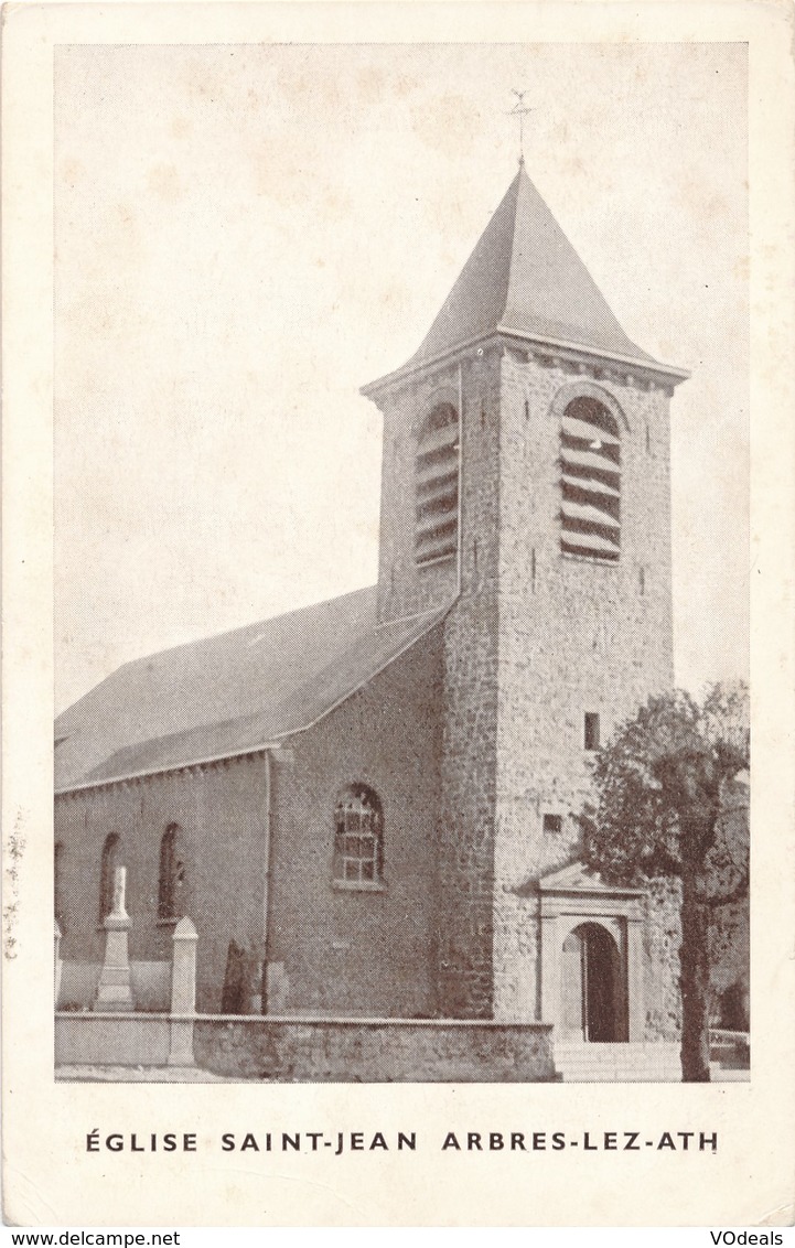 CP - Belgique - Ath - Eglise Saint-Jean - Arbres-lez-Ath - Ath