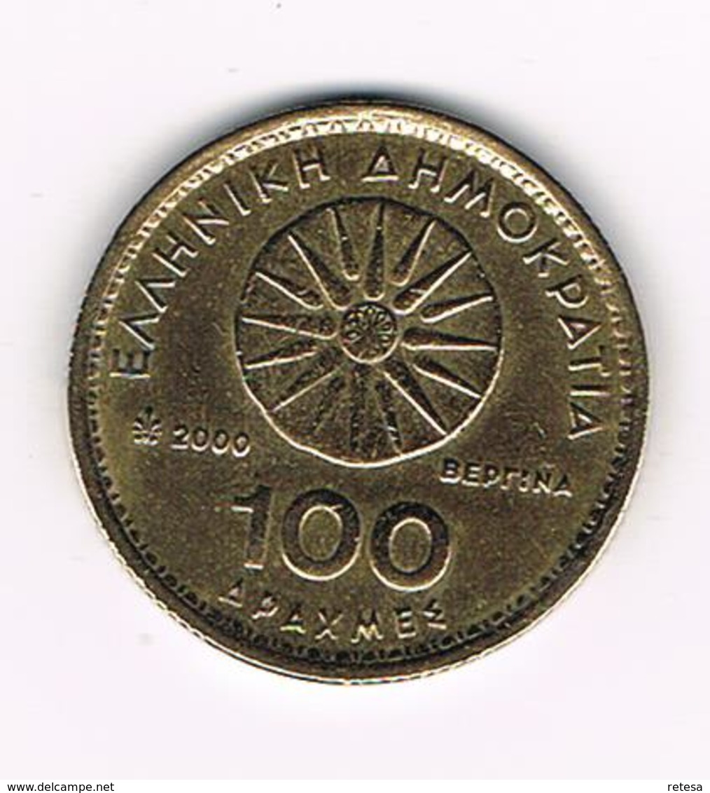 -&  GRIEKENLAND  100 DRACHMES  2000 - Grèce