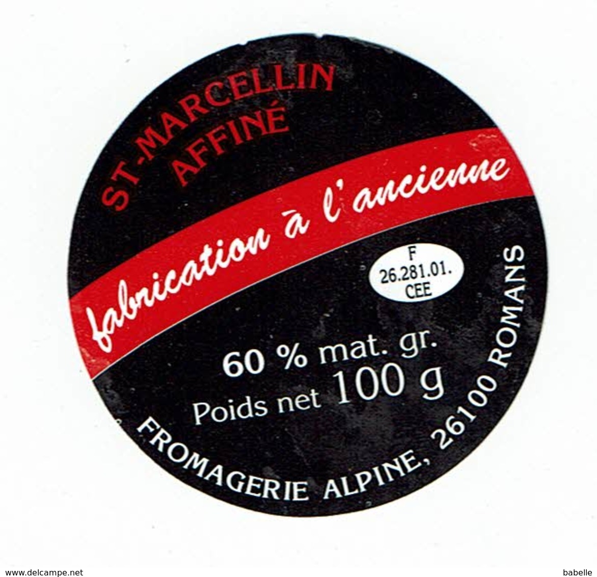 Petite Et. Fromage St Marcellin Affiné - Fromagerie Alpine De Romans - 60 % - Poids 100g - Fromage