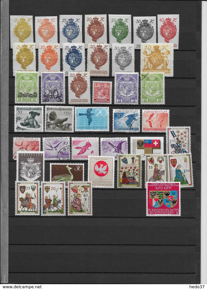 Liechtenstein Ensemble De Timbres - Neuf **/* - TB - Collections