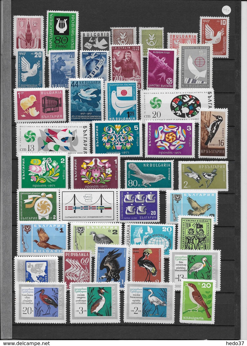 Bulgarie Thème Oiseaux Ensemble De Timbres - **/* - TB - Colecciones & Series