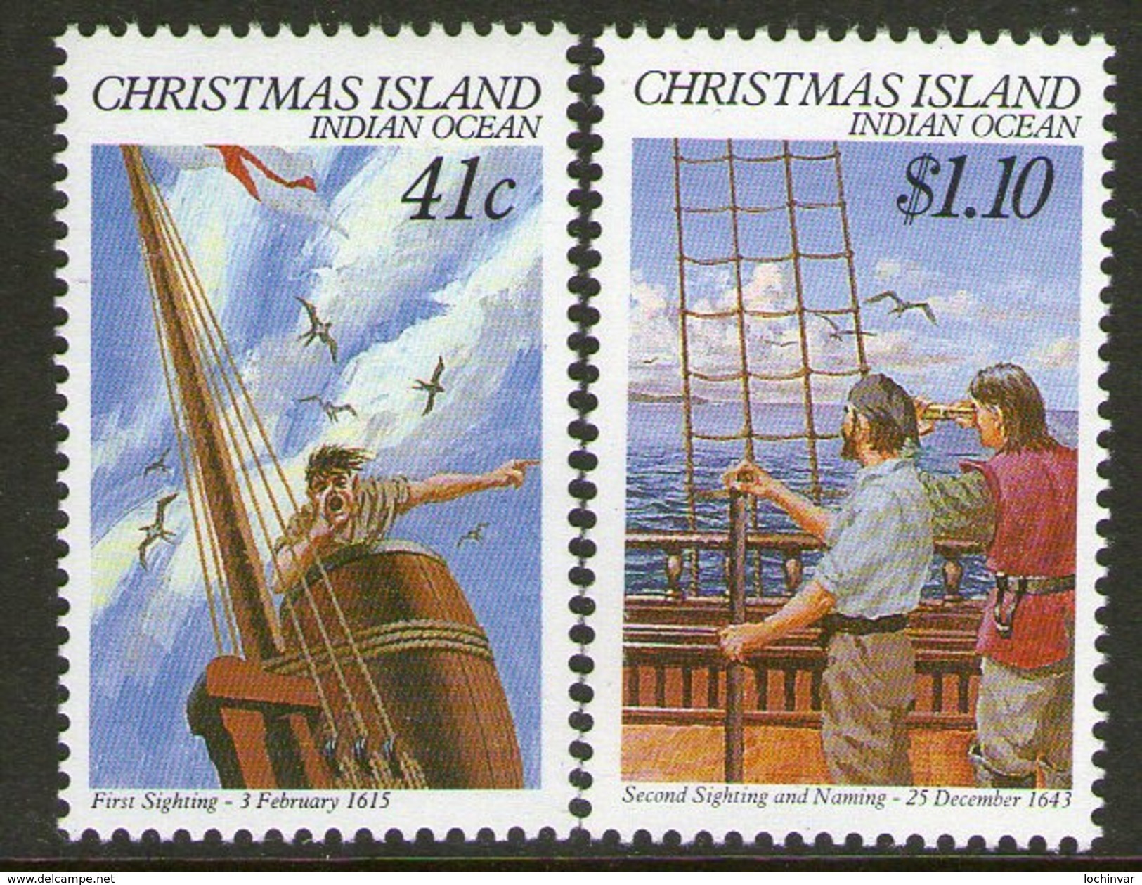 CHRISTMAS Is, 1990 NAVIGATORS 2 MNH - Christmas Island