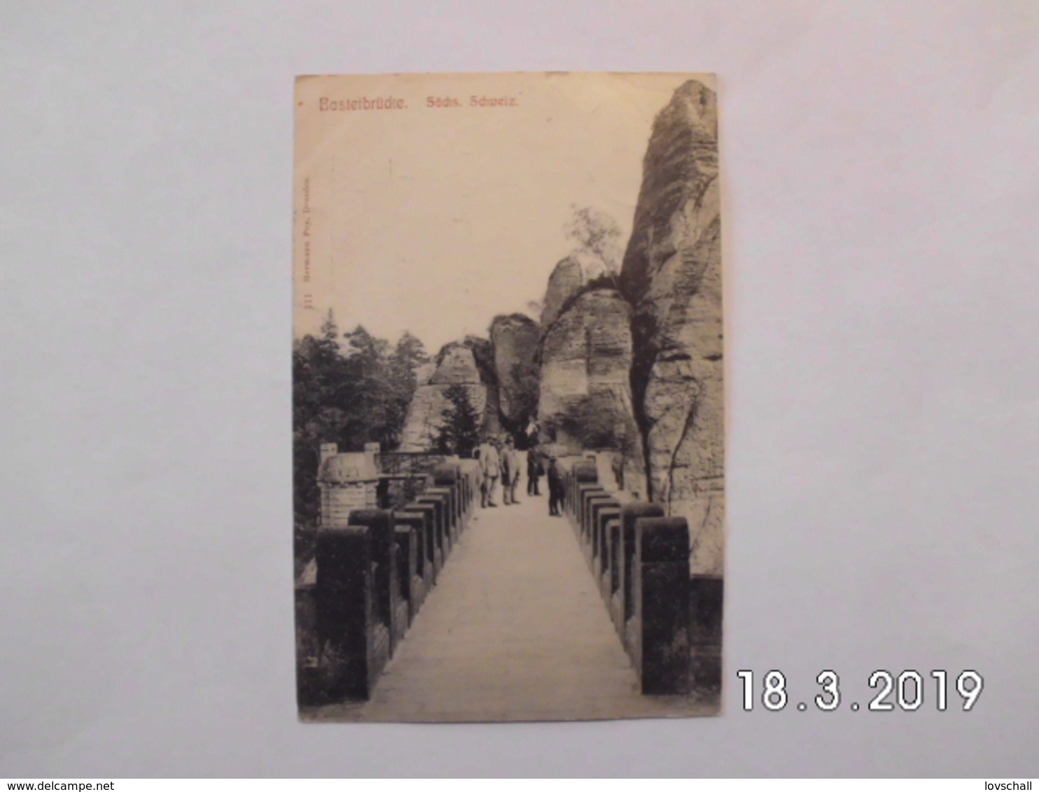 Basteibrücke. - (1 - 9 - 1906) - Bastei (sächs. Schweiz)