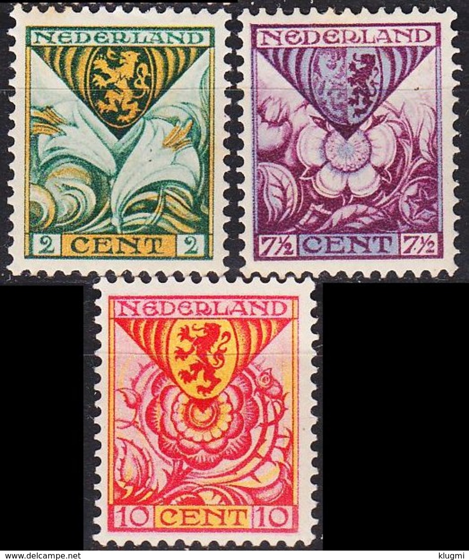 NIEDERLANDE NETHERLANDS [1925] MiNr 0164-66 A ( */mh ) - Unused Stamps