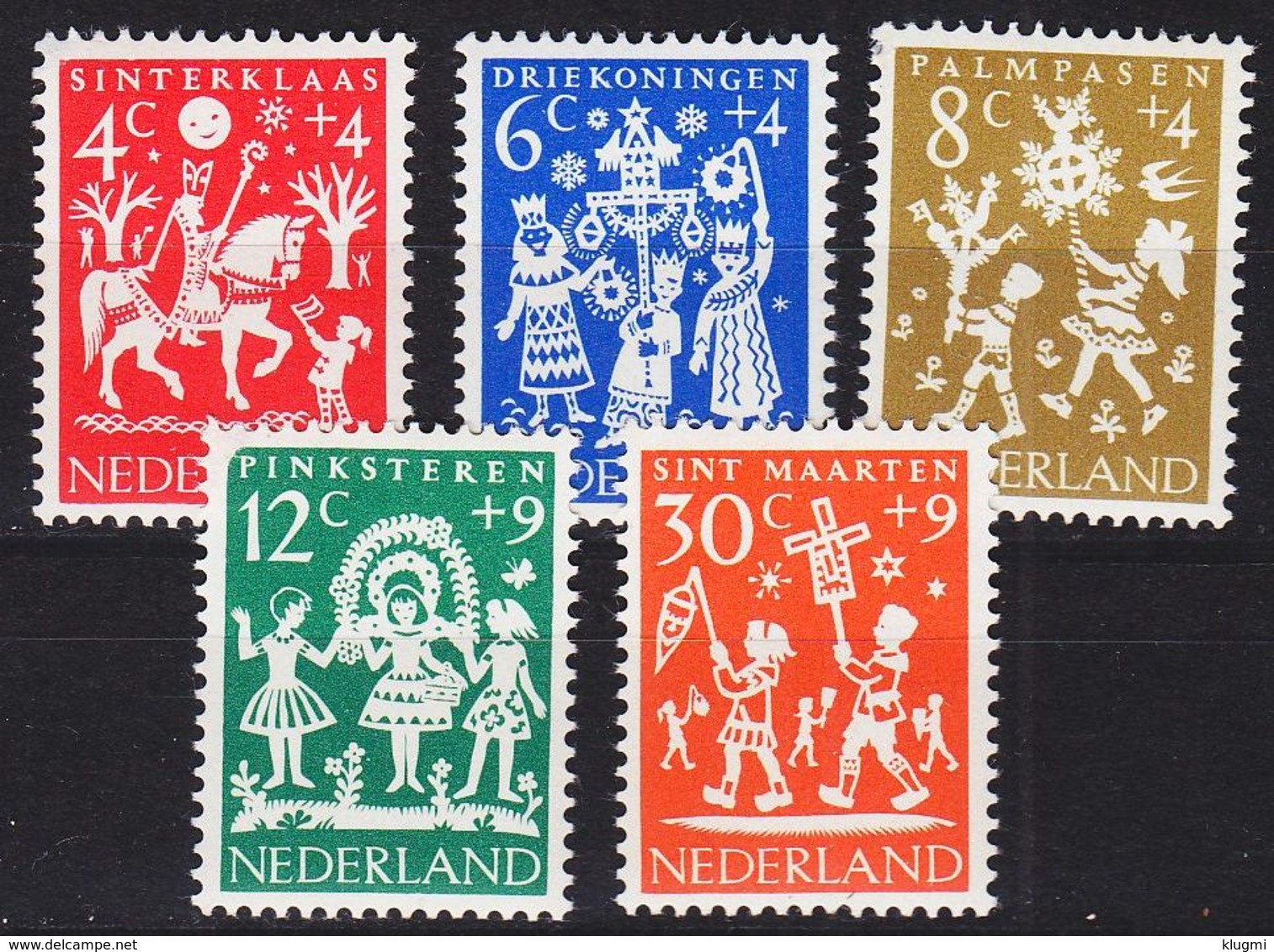 NIEDERLANDE NETHERLANDS [1961] MiNr 0767-71 ( **/mnh ) - Ungebraucht