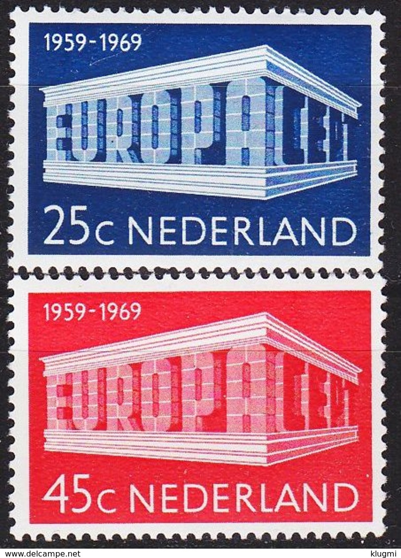 NIEDERLANDE NETHERLANDS [1969] MiNr 0920-21 ( **/mnh ) CEPT - Ungebraucht