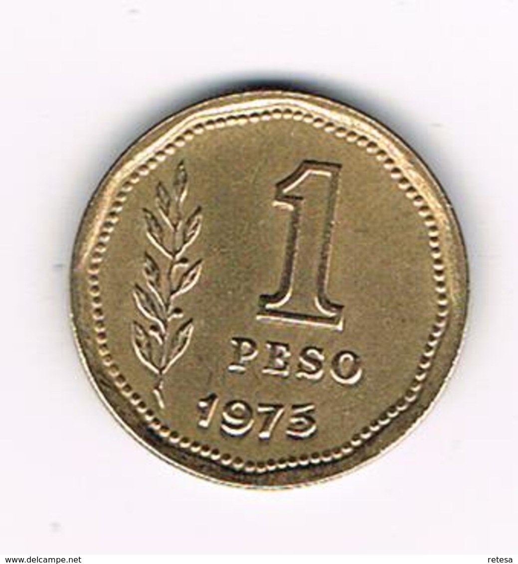 -&  ARGENTINA  1 PESO 1975 - Argentine