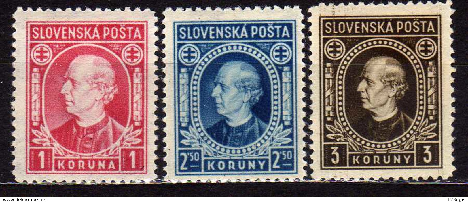 Slowakei / Slovakia, 1939, Mi  40-42 Y A * [240319XXIV] - Nuovi