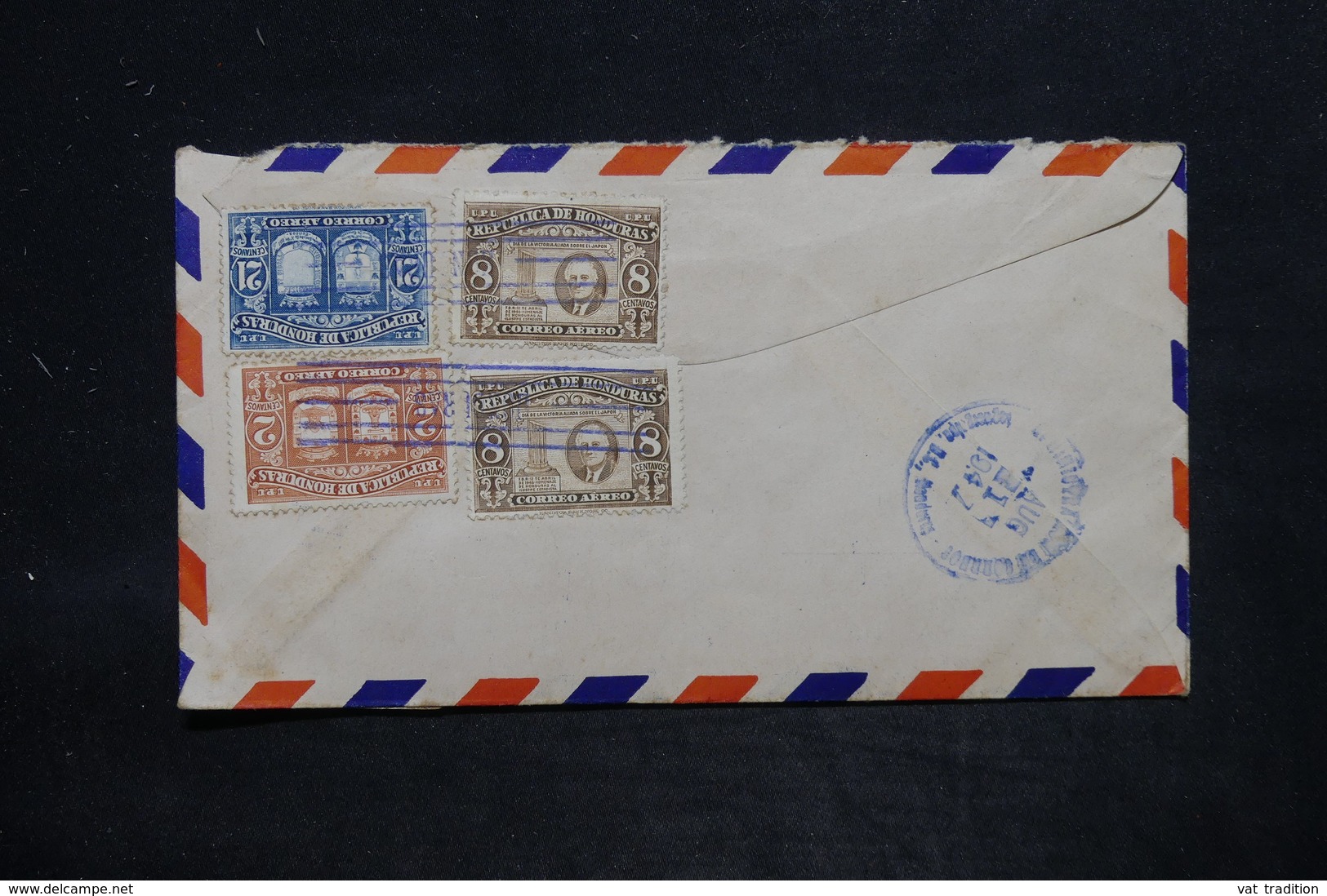 HONDURAS - Enveloppe Du Rotary Club De Fuerto Cortes Pour Monaco En 1947 , Affranchissement Recto Et Verso - L 25728 - Honduras