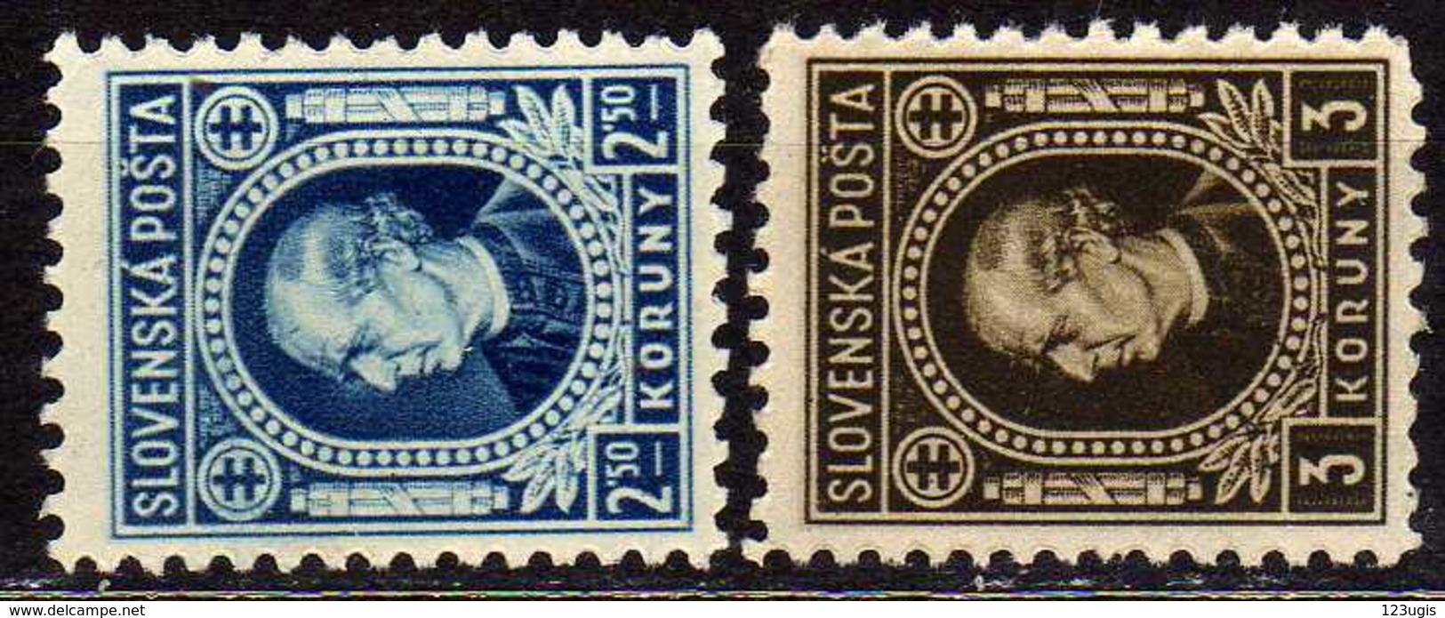 Slowakei / Slovakia, 1939, Mi  41-42 Y B ** [240319XXIV] - Unused Stamps
