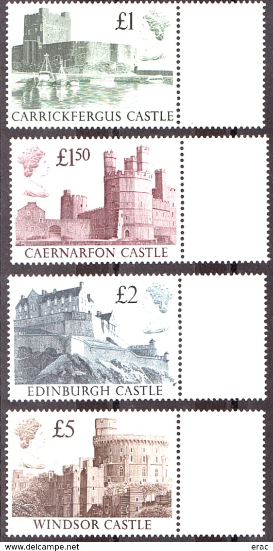 GB - 1988 - N° 1340 à 1343 - Neufs ** - Châteaux Britanniques - Unused Stamps