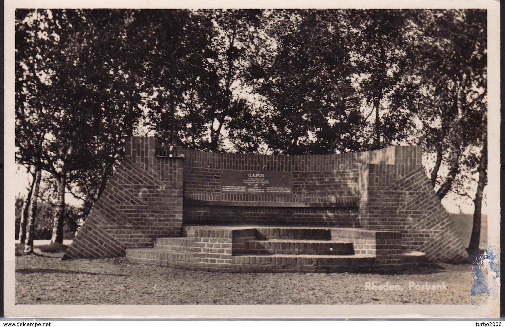 1951 Rheden Paviljoen De Posbank Z/w Gelopen Naar 's-Gravendeel - Rheden