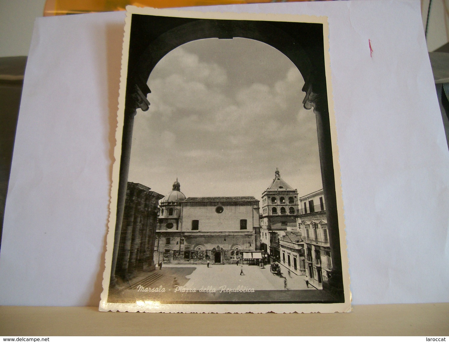 1955 - Marsala - Piazza Della Repubblica - Duomo - Animata - Vera Fotografia - Marsala