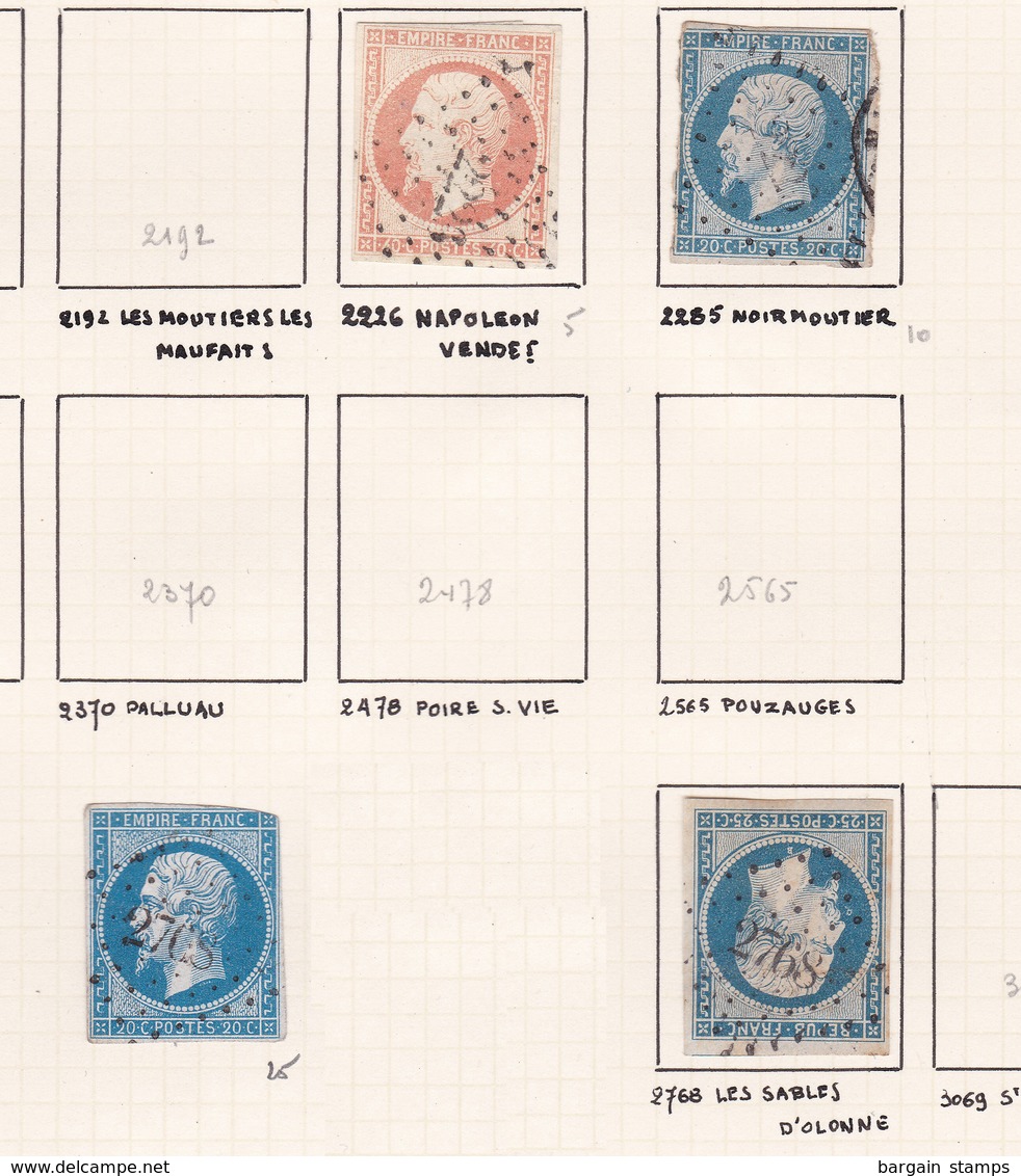 France - Lot De 4 Timbres Du Département De La Vendée - Cote Approx ~10€ - Autres & Non Classés