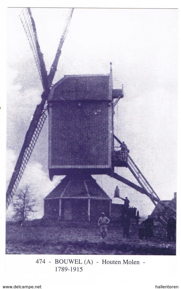 Bouwel: Houten Molen ( 2 Scans) - Autres & Non Classés