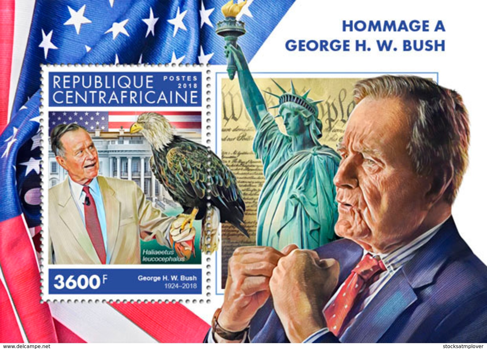 Central Africa 2018    George W. Bush , Bald Eagle S201902 - Central African Republic