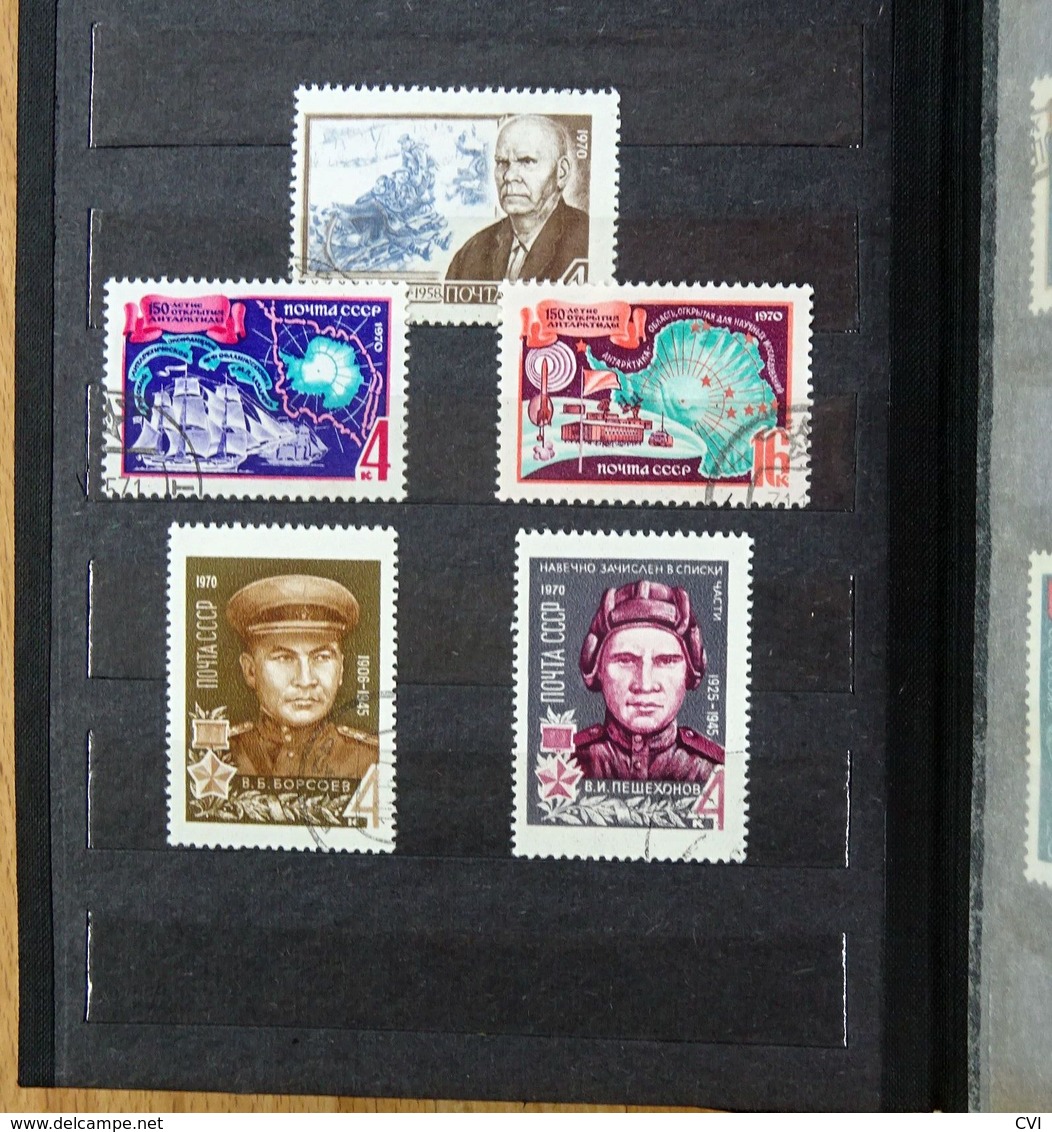 Russia/CCCP 1970-1981 Mint/Used in 3 x Stock Folders.