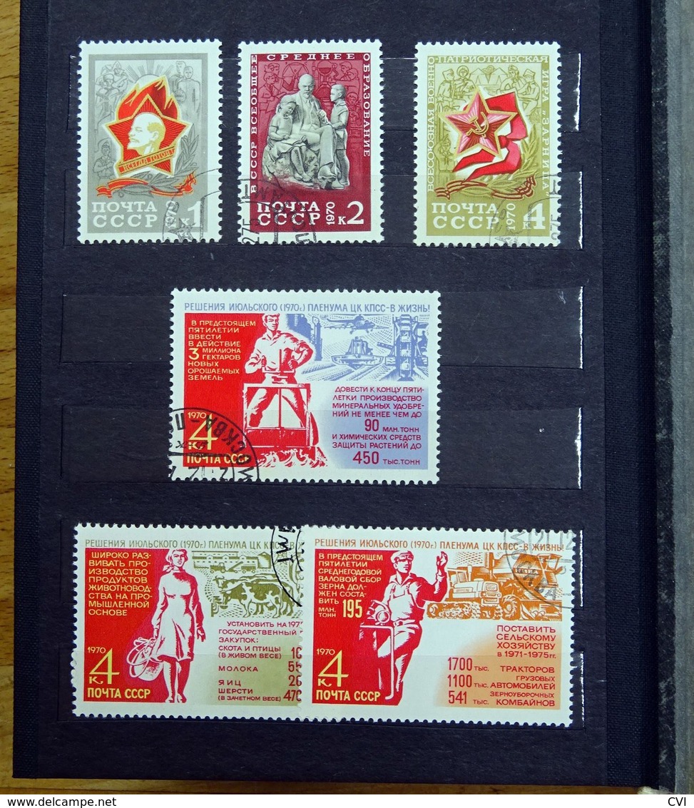 Russia/CCCP 1970-1981 Mint/Used in 3 x Stock Folders.