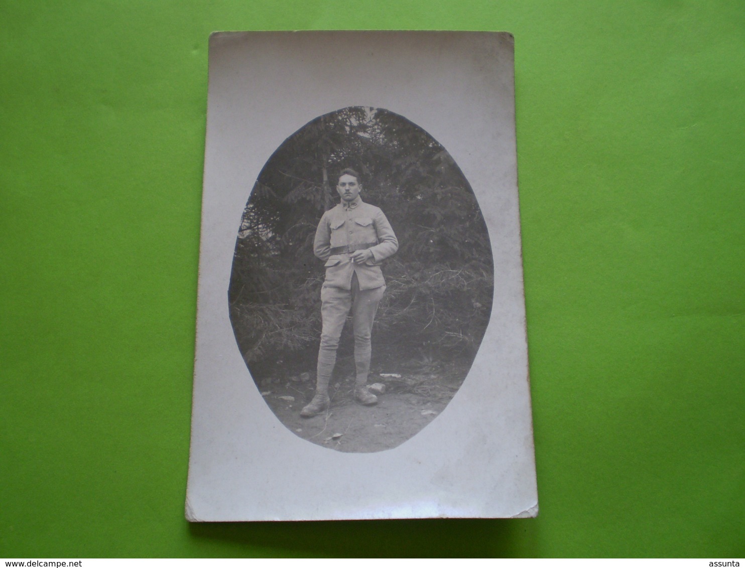 Carte Photo : Militaire En Pied Du 157° - Personnages