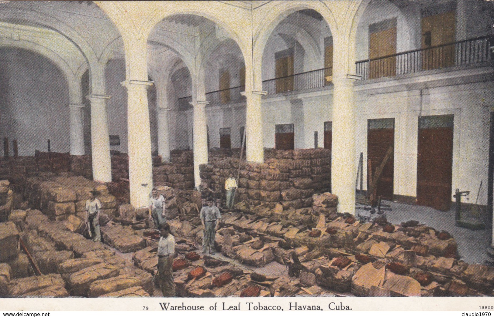 CARTOLINA - POSTCARD - CUBA - WAREHOUSE OF LEAF TABACCO, HAVANA - Cuba