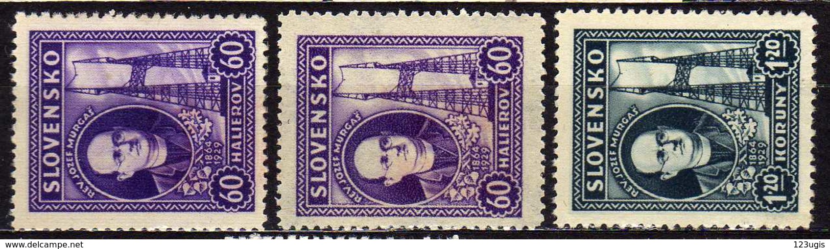 Slowakei / Slovakia, 1939, Mi  46 X + Y; 47 * [240319XXIV] - Unused Stamps