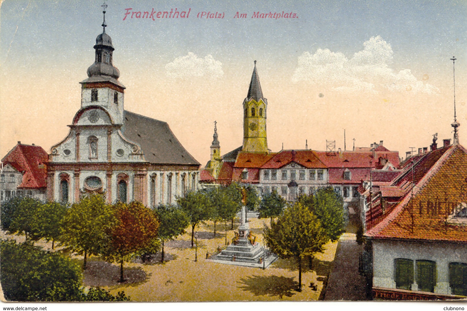 CPA - FRANKENTHAL (PLATZ) AM MARKTPLATZ - Frankenthal