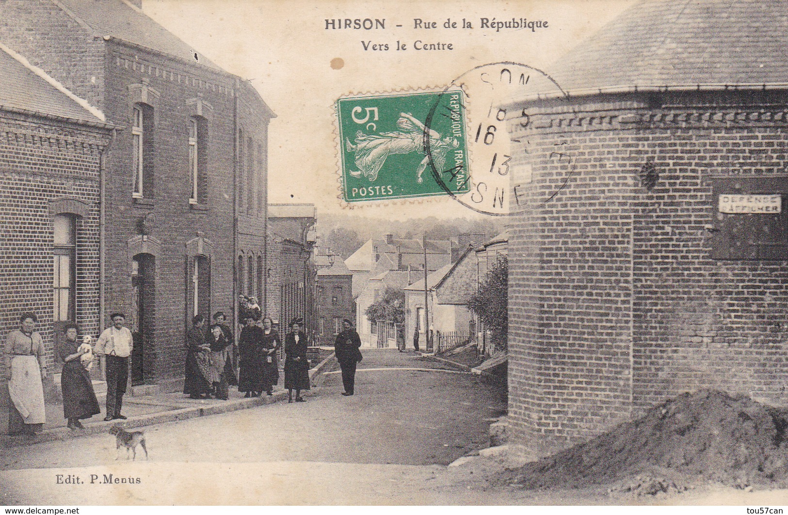 HIRSON - AISNE -  (02)  -  CPA  ANIMÉE 1913 - INÉDITE. - Hirson