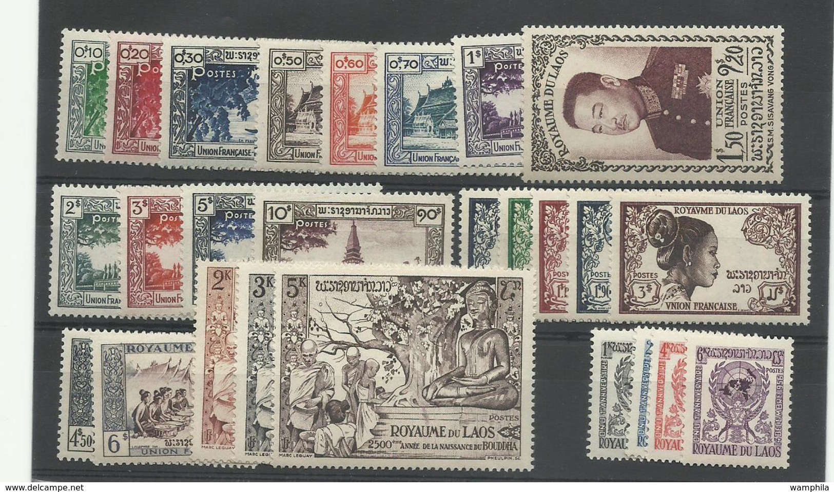 Laos, 1950, Un Lot De Poste & P.A. Neufs** Cote YT 240€80 - Laos