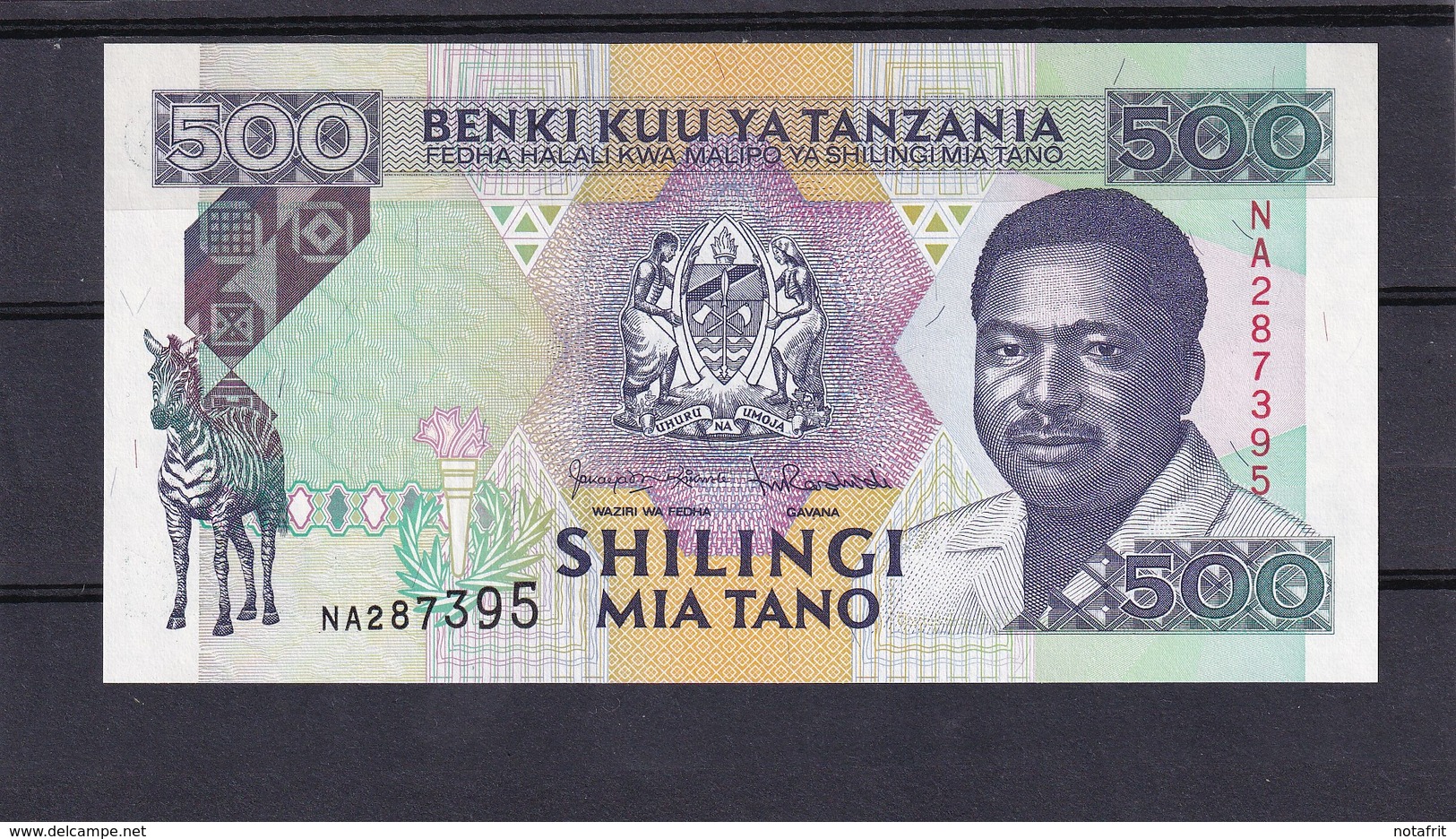 Tanz 500 Shillings  UNC - Tanzanie