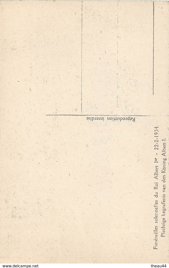 ¤¤   -  BELGIQUE  -  BRUXELLES  -  Lot De 9 Cartes Des Funérailles Du Roi ALBERT 1er En 1934  -  ¤¤ - Lotes Y Colecciones