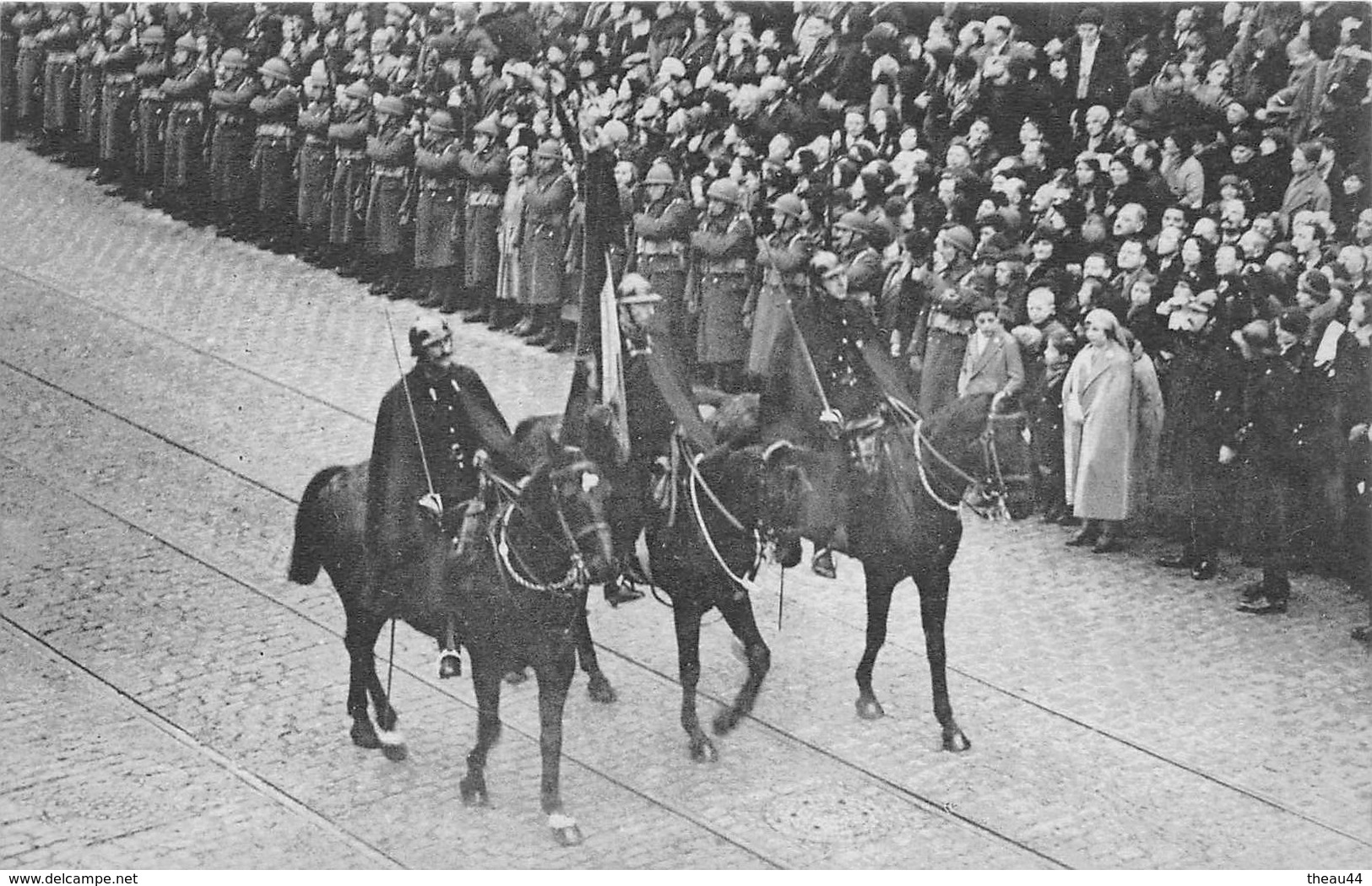 ¤¤   -  BELGIQUE  -  BRUXELLES  -  Lot de 9 Cartes des Funérailles du Roi ALBERT 1er en 1934  -  ¤¤