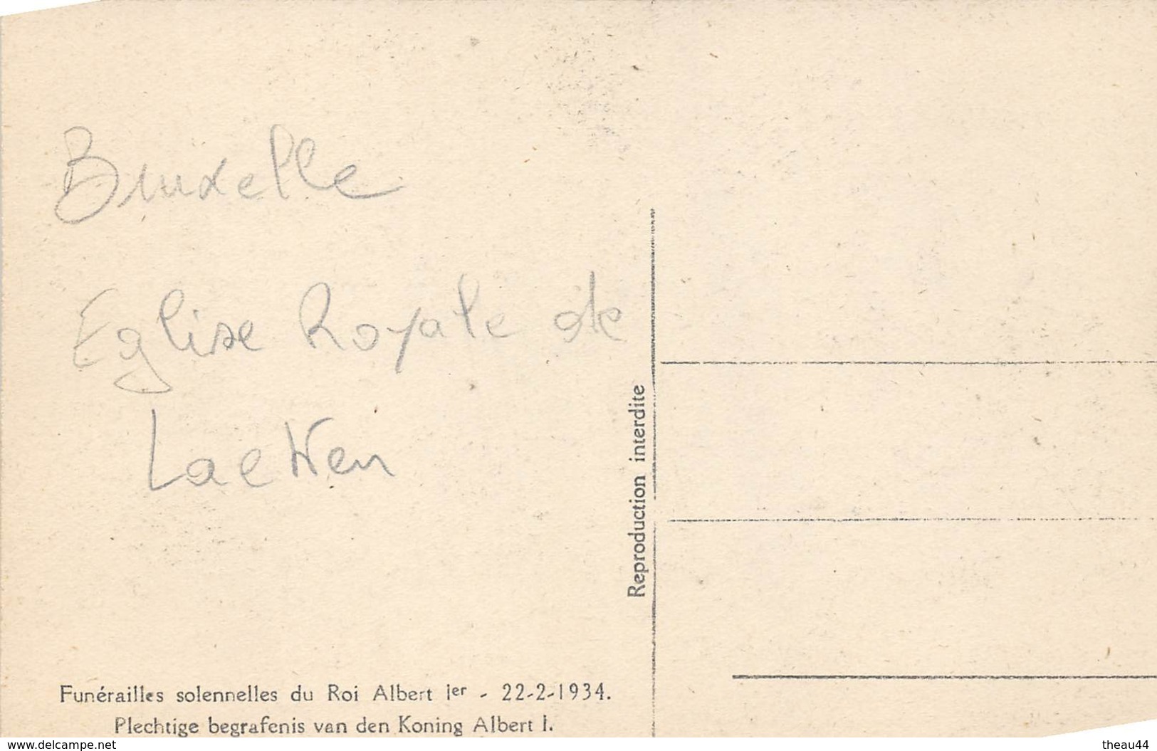 ¤¤   -  BELGIQUE  -  BRUXELLES  -  Lot de 9 Cartes des Funérailles du Roi ALBERT 1er en 1934  -  ¤¤
