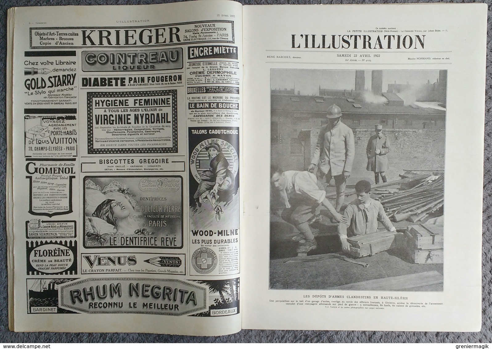 L'Illustration 4129 22 Avril 1922 Haute-Silésie/Millerand Au Maroc/Exposition Coloniale Marseille/Alger Seguy/Gènes - L'Illustration