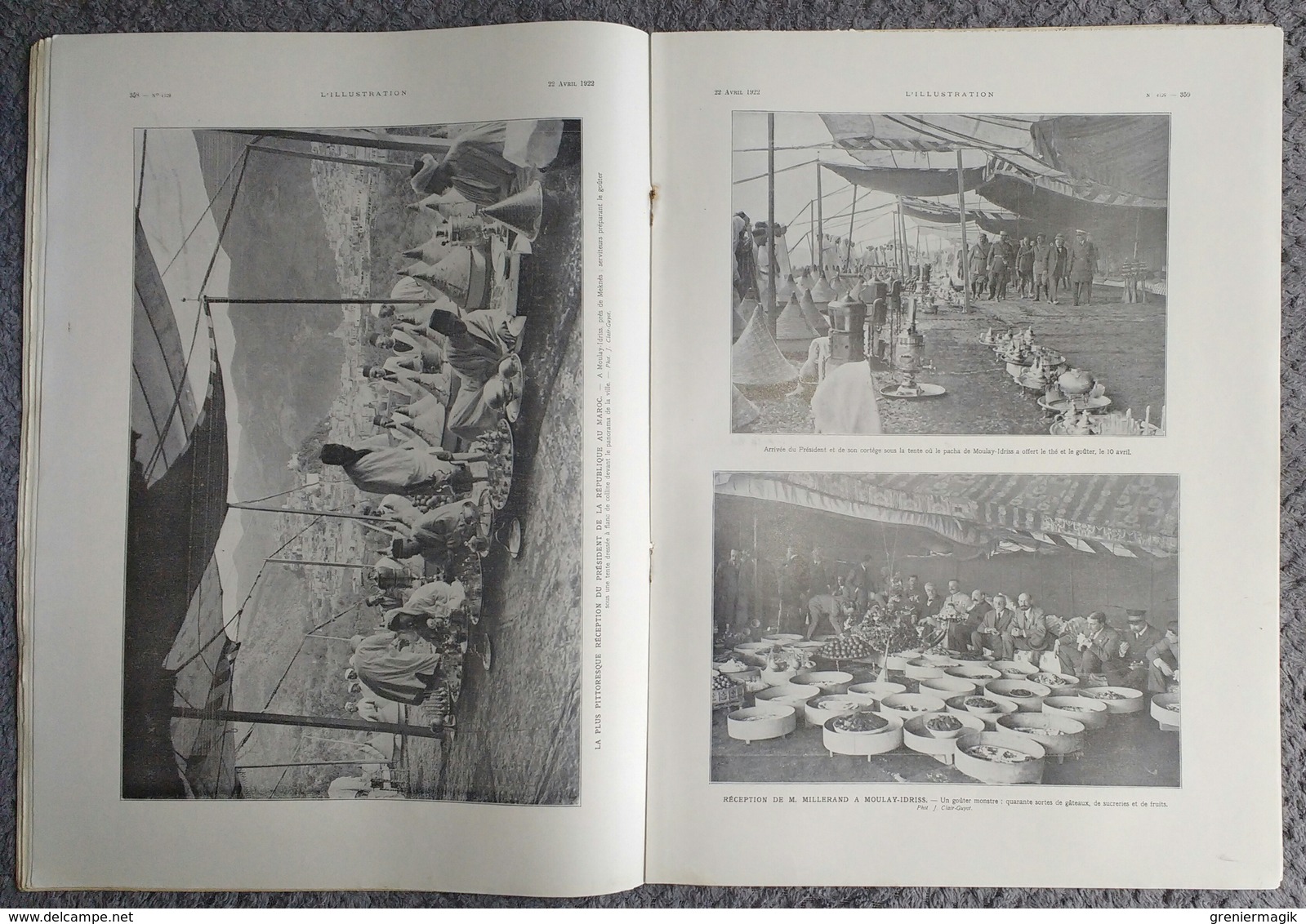 L'Illustration 4129 22 avril 1922 Haute-Silésie/Millerand au Maroc/Exposition coloniale Marseille/Alger Seguy/Gènes