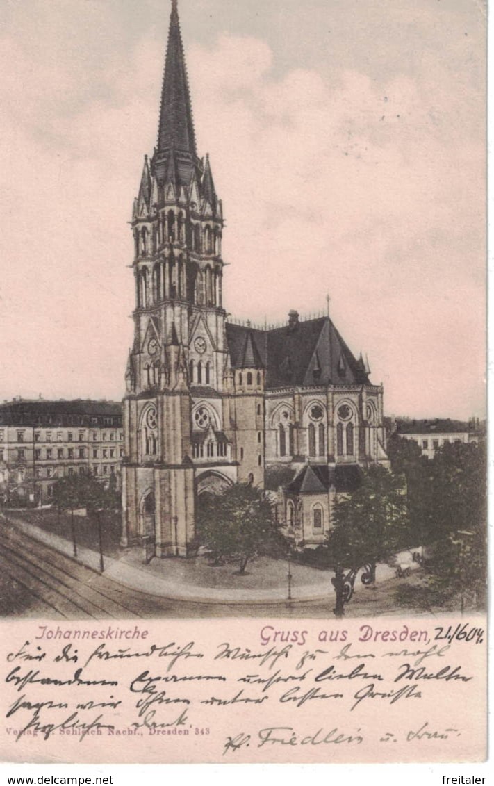 Alte AK Dresden Johanneskirche - Dresden