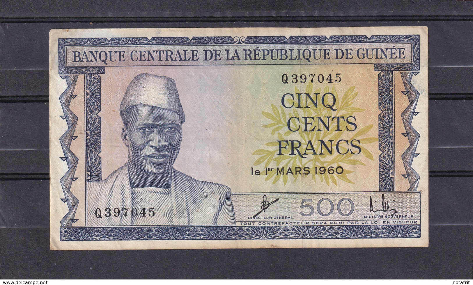 Guinea 500 Fr 1960 VF - Guinea