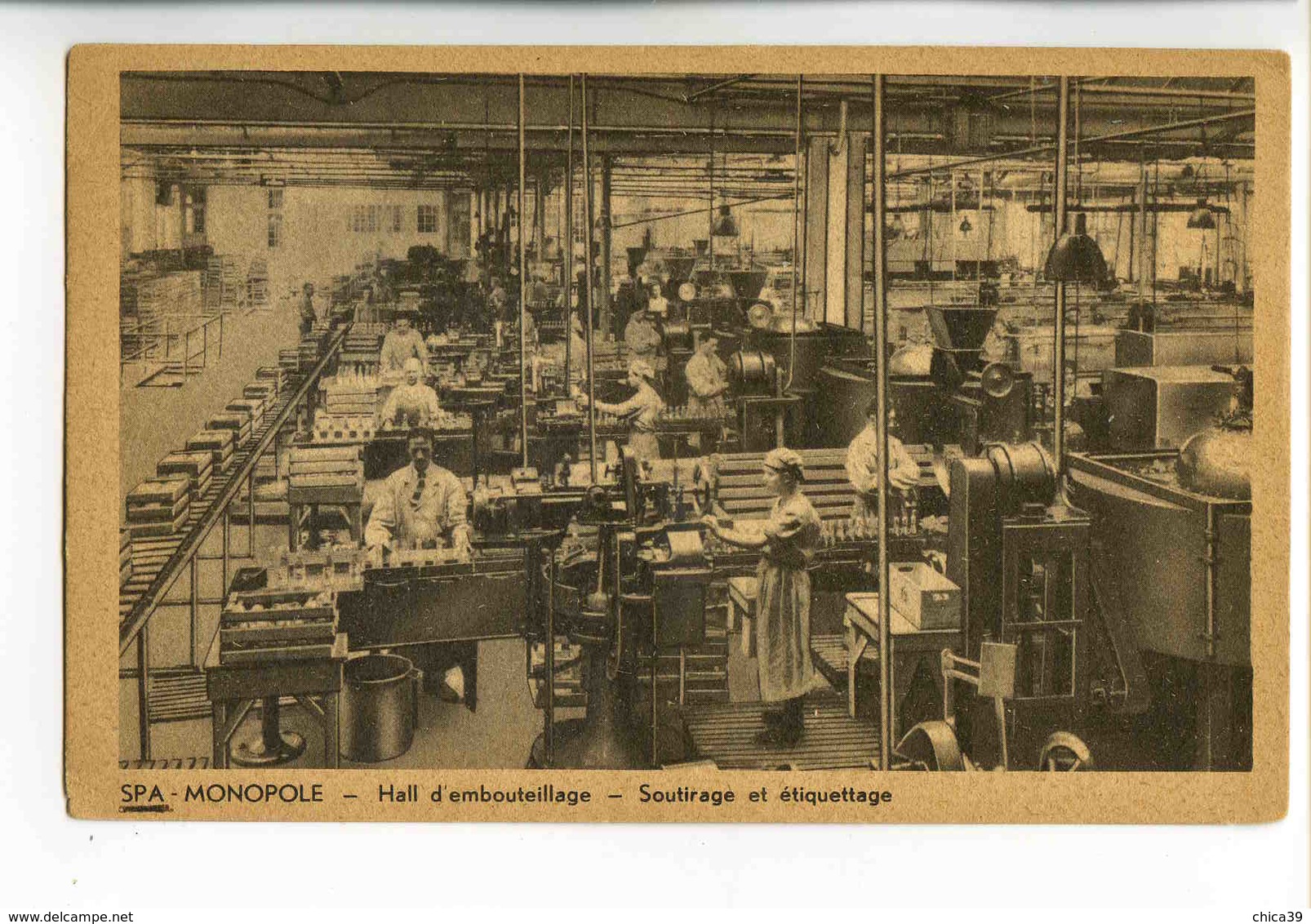 C 263  -  Spa-Monopole  -  Hall D'embouteillage  -  Soutirage Et étiquettage - Marchands