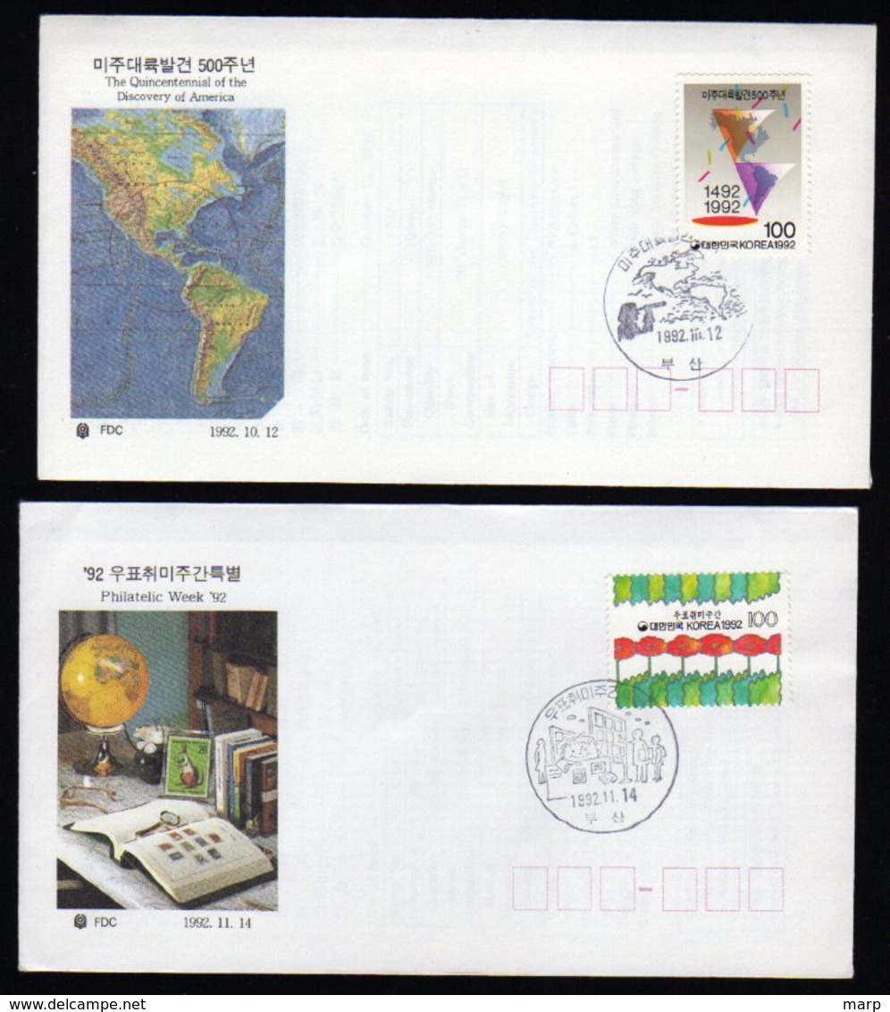 South Korea 3 Fdc.s From 1992/93 All With Folders. - Korea, South