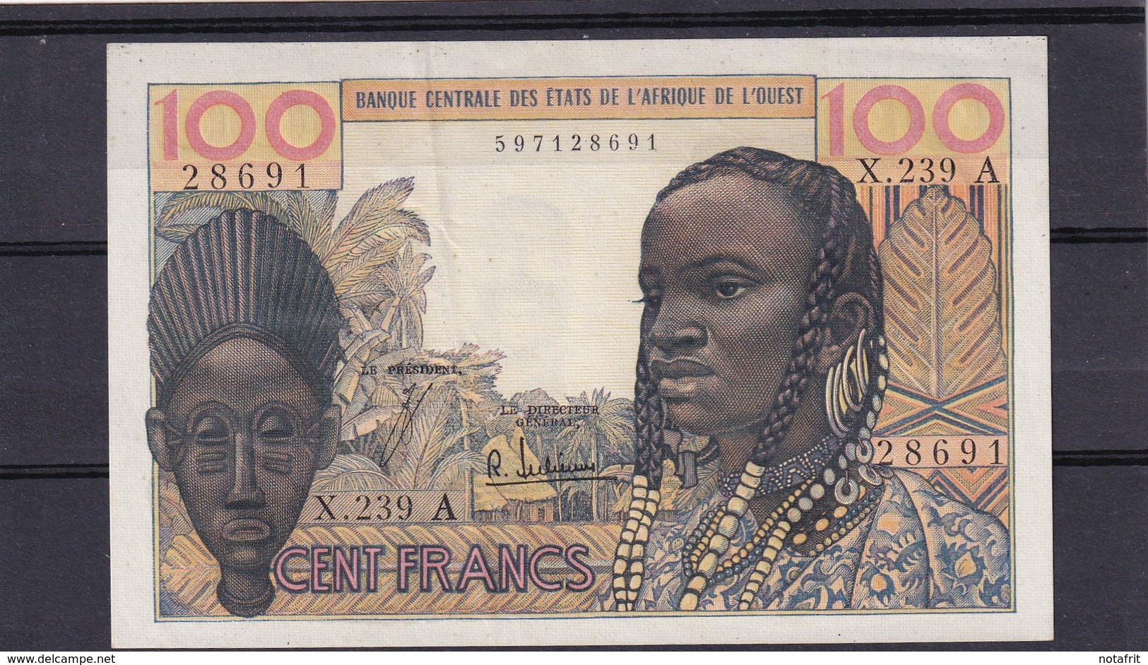 AOF Ivory Coast  100 Fr - West-Afrikaanse Staten