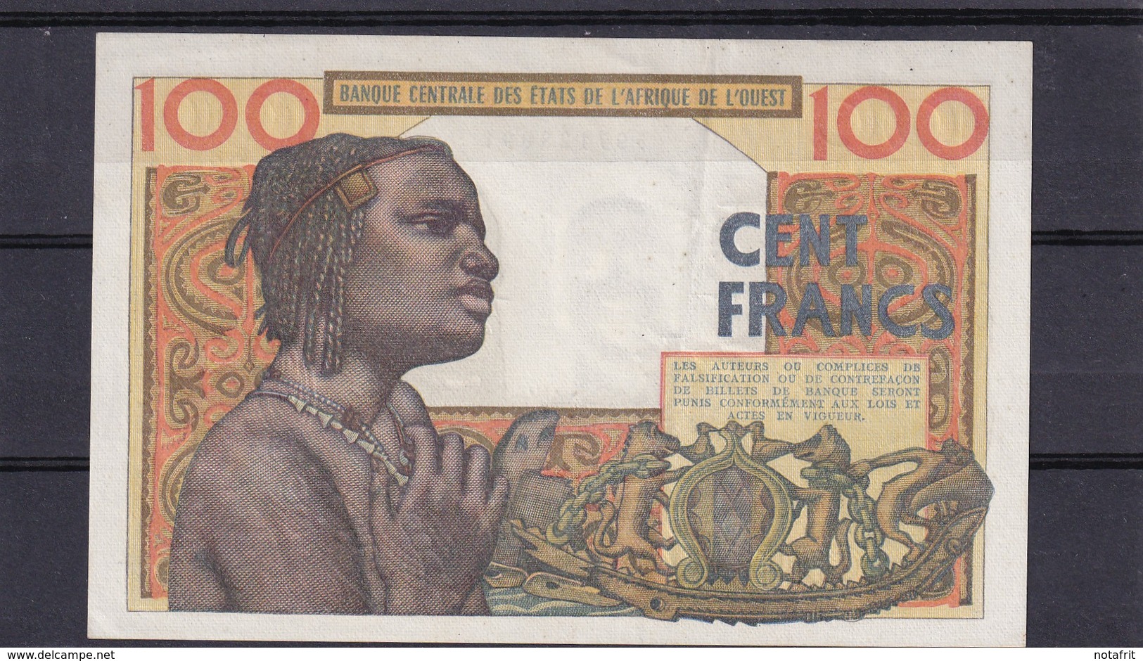 AOF Ivory Coast  100 Fr - West-Afrikaanse Staten