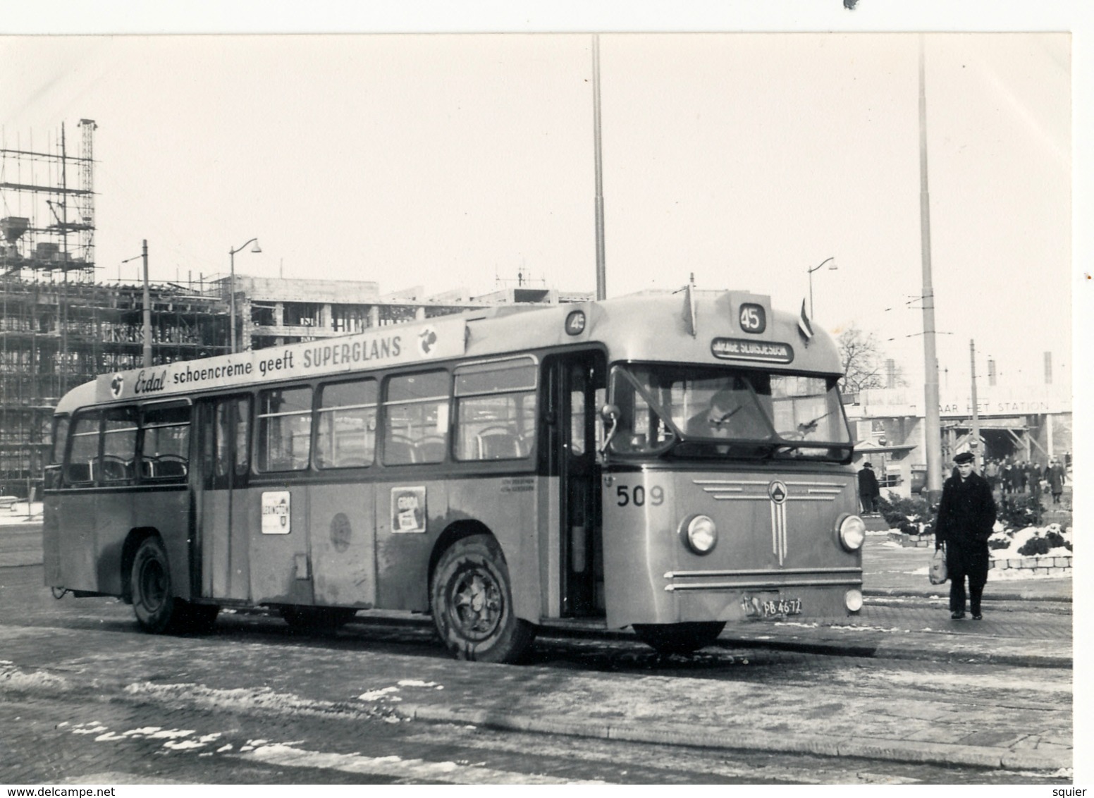 Bus RET 509 Saurer-Hainje, Rotterdam, Stationsplein,, SVA - Auto's