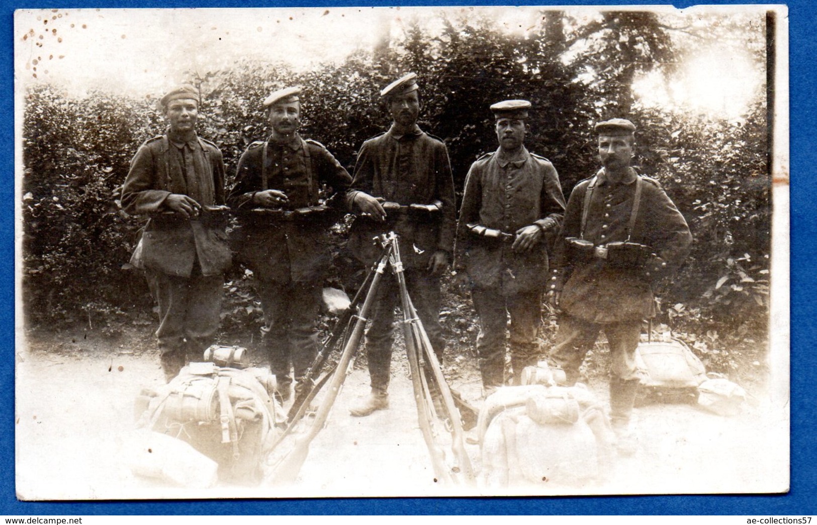 Carte Photo  - Groupe De Soldats Allemands  -  24/6/1917 - Guerra 1914-18