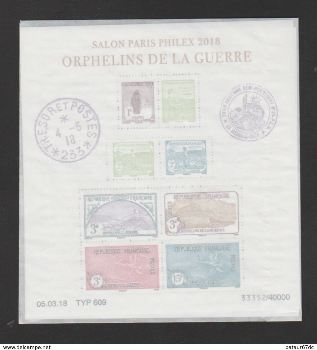 FRANCE / 2018 / Y&T N° 5226/5233 ** Bloc Ou F5226 ** : BF "Orphelins - Paris Philex 2018" - Gomme D'origine Intacte - Neufs