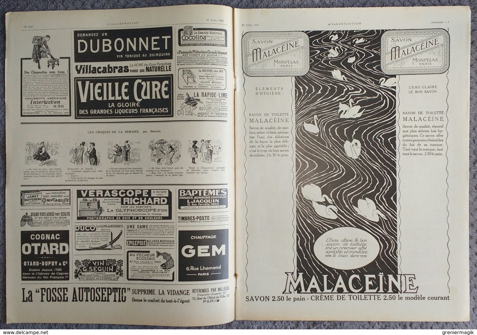 L'Illustration 4130 29 Avril 1922 Conférence De Gènes/Algérie/Maroc/Tunisie/Chaliapine/Fêtes Provençales De Vence - L'Illustration