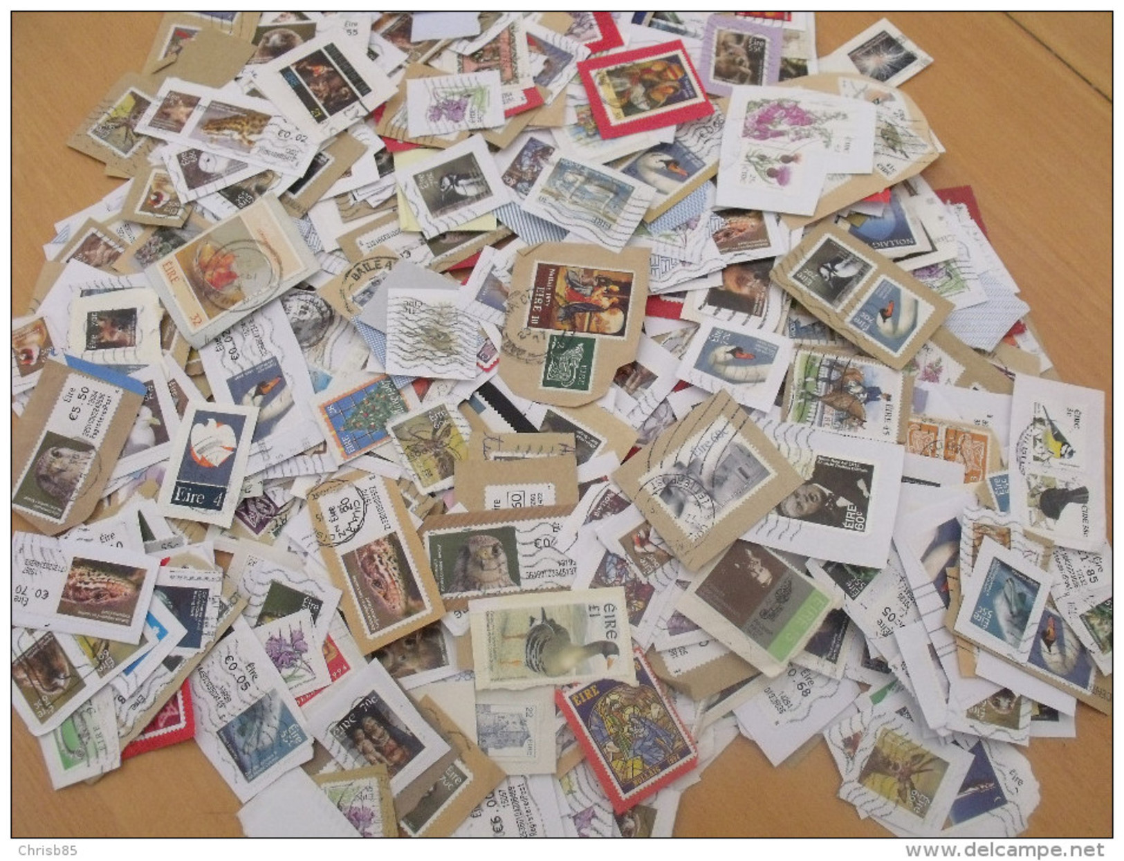 LOT 0.5 KILO 500 GRAMMES   EIRE IRLANDE MISSIONS SUR FRAGMENTS NOUVEL ARRIVAGE DE MAI 2016 - Vrac (min 1000 Timbres)